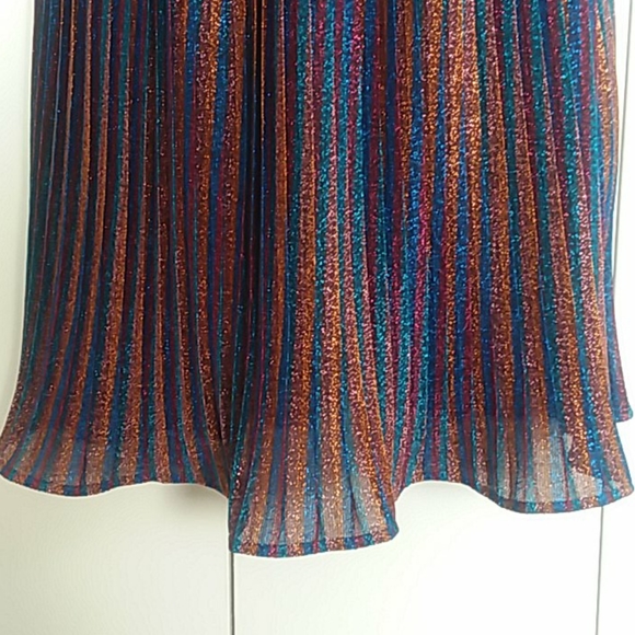 Dress the Population Rosalie Metallic Striped Strapless Dress Size Small NWT - Picture 7 of 16